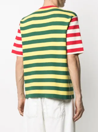 stripe print T-shirt展示图