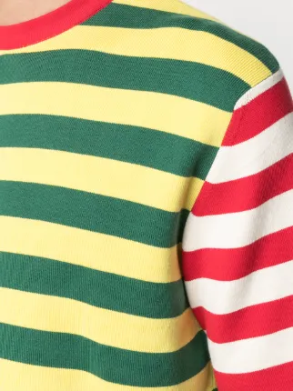 stripe print T-shirt展示图