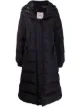 Image 1 of Moncler logo plaque puffer coat
