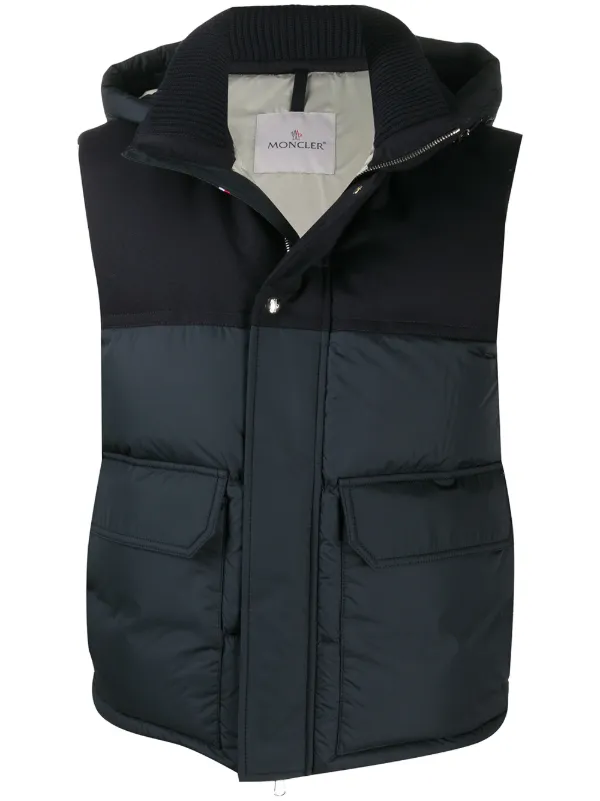 moncler blue gilet