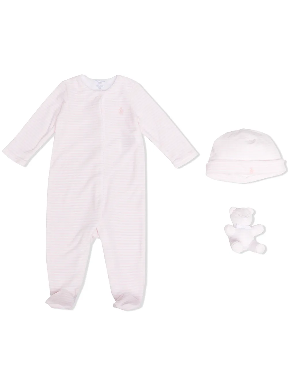 Ralph Lauren Kids комплект из комбинезона, шапки и игрушки