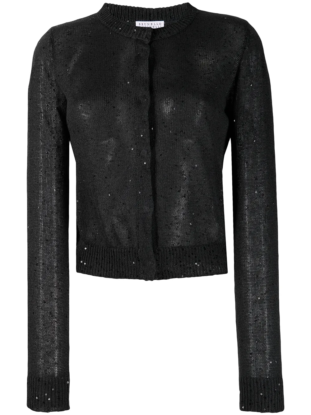 

Brunello Cucinelli sequin knit cardigan - Black