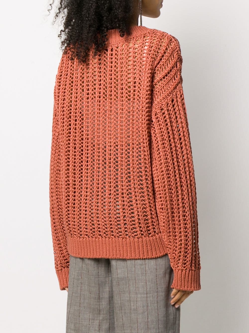 фото Brunello cucinelli трикотажный свитер с v-образным вырезом