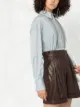 Brunello Cucinelli leather high waist shorts