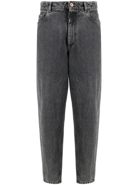 Brunello Cucinelli high-rise tapered jeans