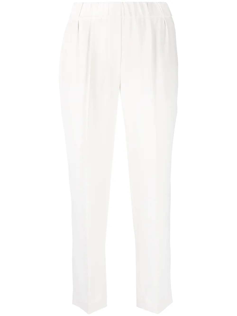 Brunello Cucinelli elasticated tapered trousers | White | Image 1