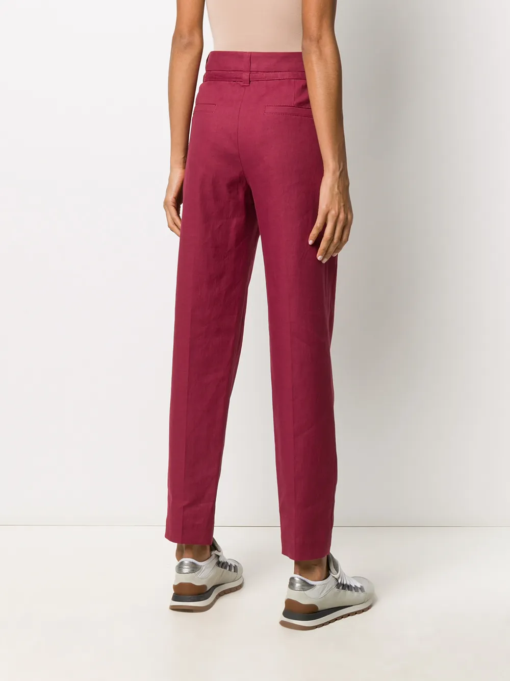 Brunello Cucinelli High waist broek Roze