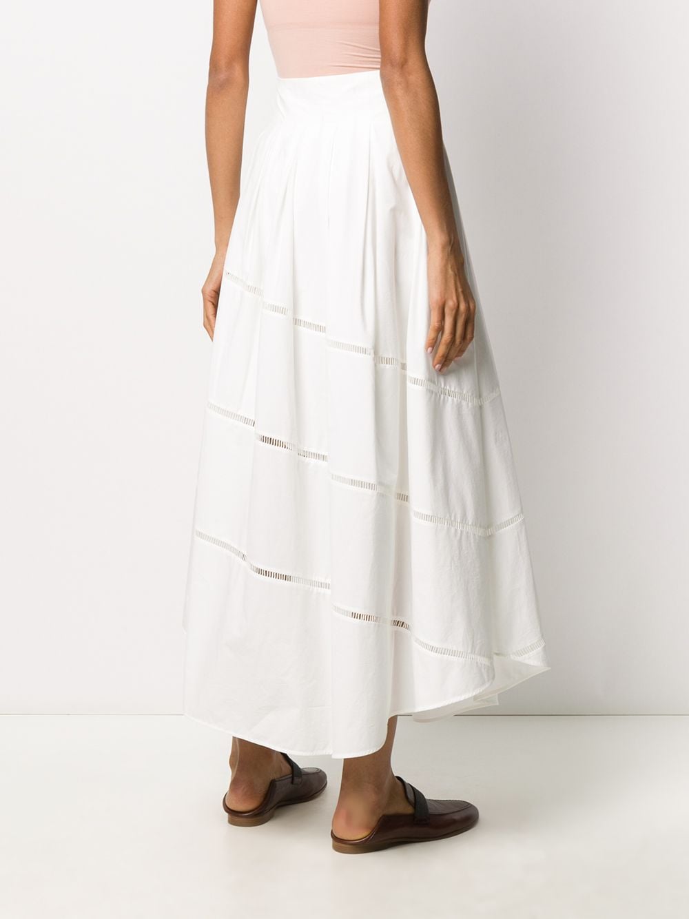 Shop Brunello Cucinelli A-line cotton maxi skirt with Express Delivery ...