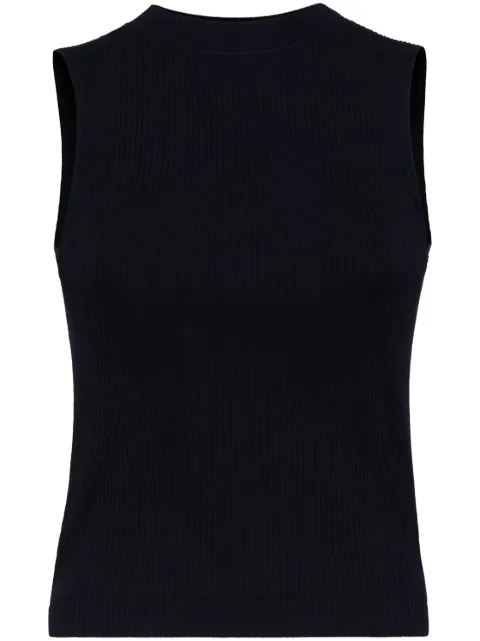 Brunello Cucinelli contrast-stitch vest top