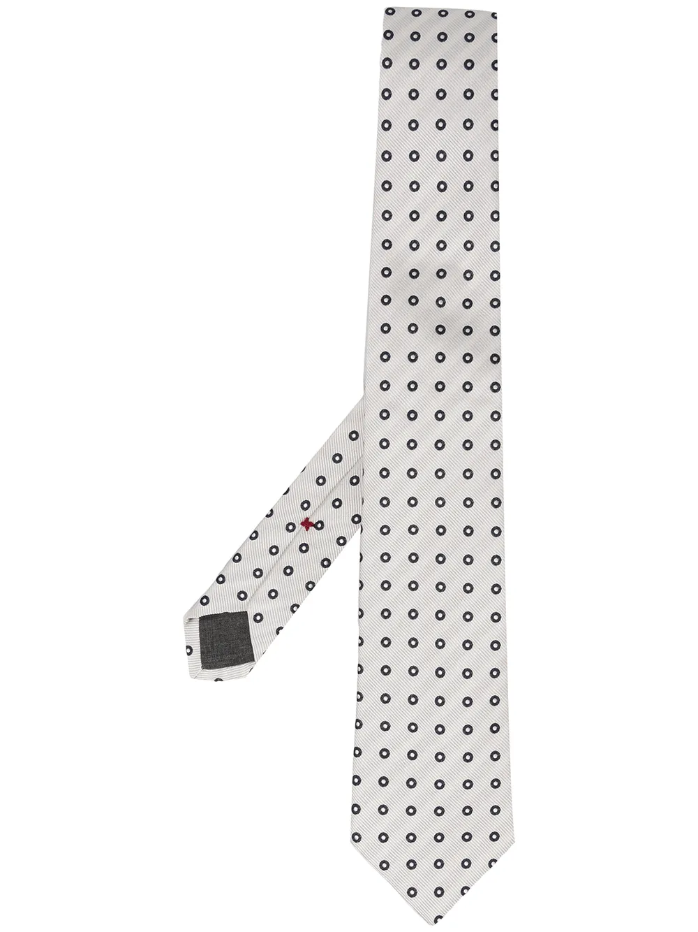 Brunello Cucinelli Stropdas met stippen Wit
