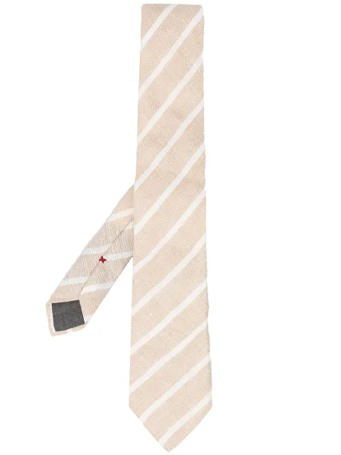 Brunello Cucinelli striped-print pointed tie 