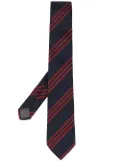 Brunello Cucinelli striped pointed tie - Blue