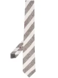 Brunello Cucinelli striped pointed tie - Brown