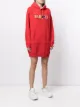 A BATHING APE® logo-patch hoodie dress