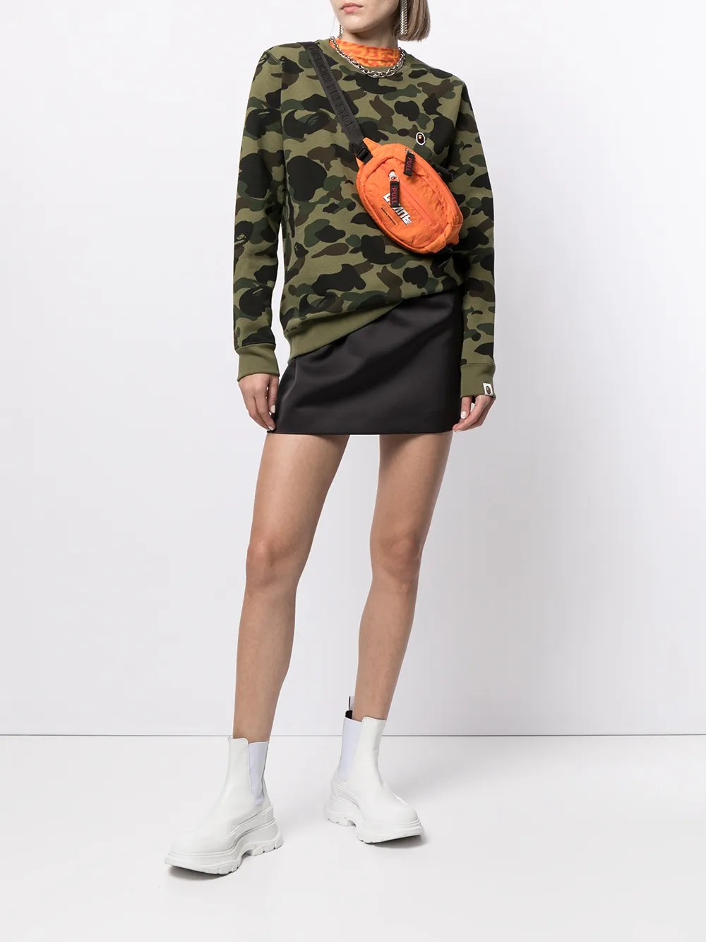 фото A bathing ape® толстовка с камуфляжным принтом