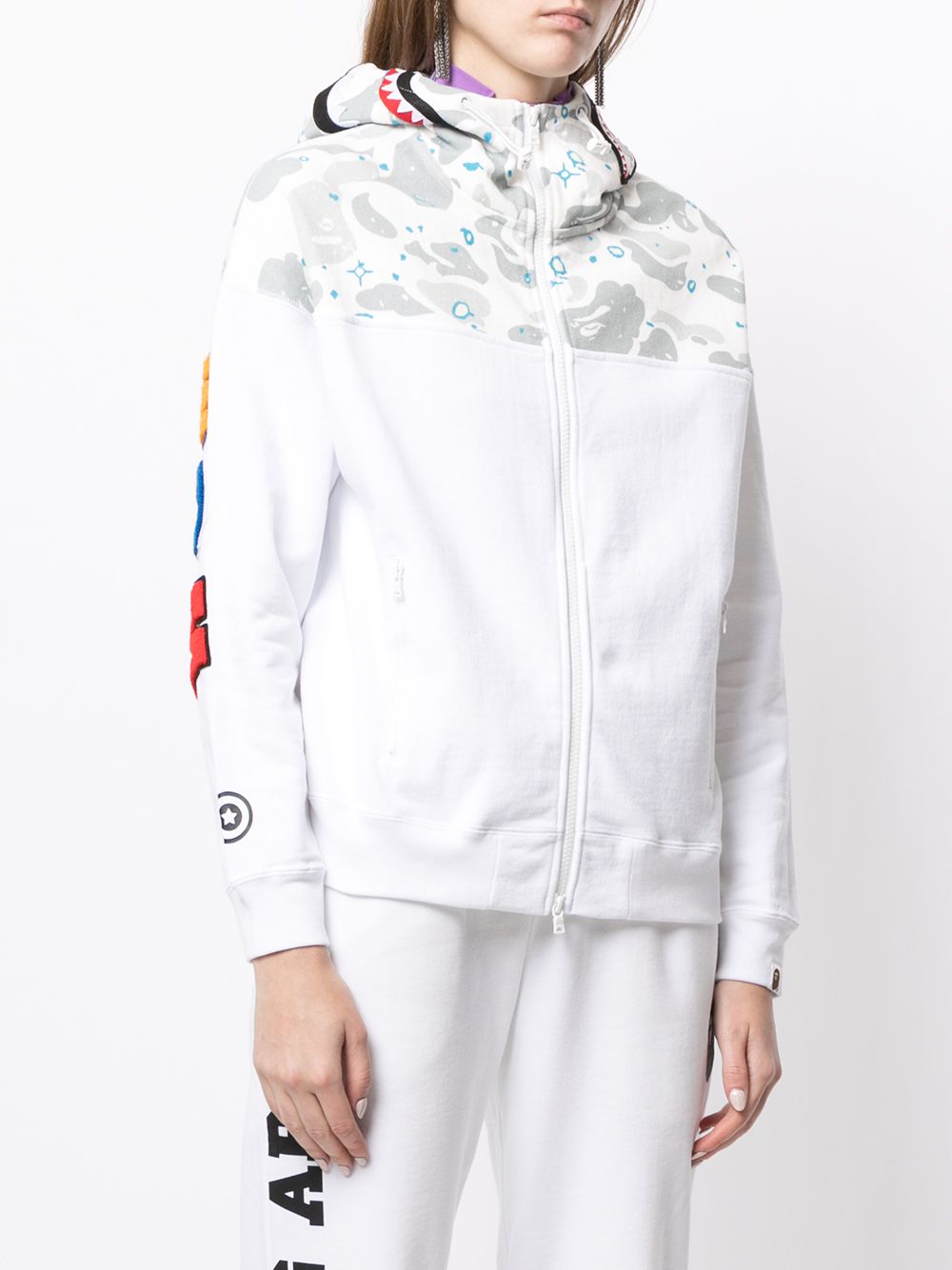 фото A bathing ape® худи wgm shark на молнии