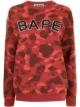 Image 1 of A BATHING APE® Camo college logo sweatshirt