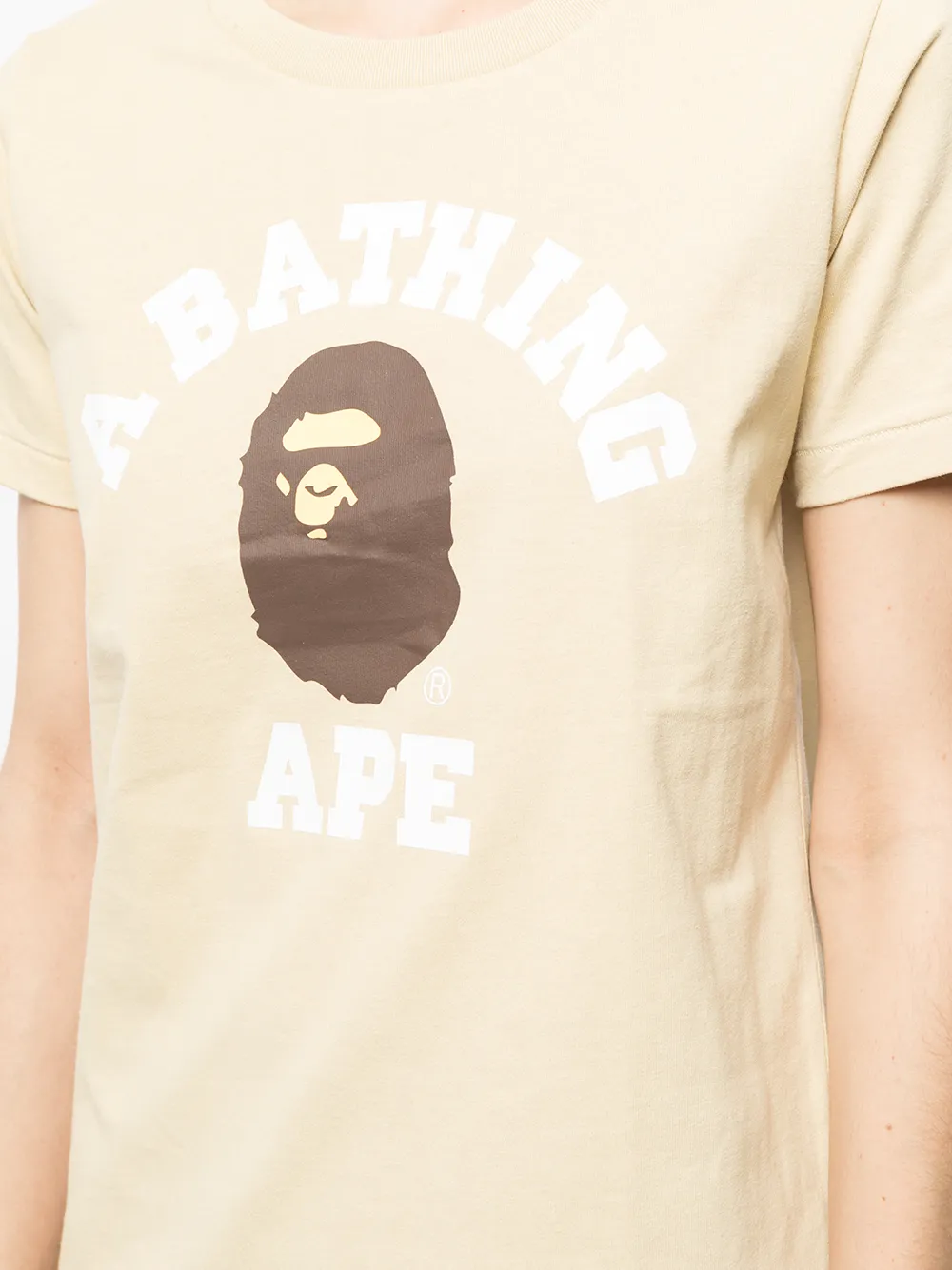 фото A bathing ape® футболка с круглым вырезом и логотипом