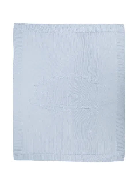 Tartine Et Chocolat tonal-logo knit blanket