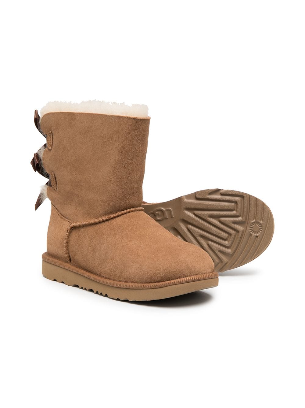 Shop Ugg Faux Fur-lined Ankle Boots In Brown
