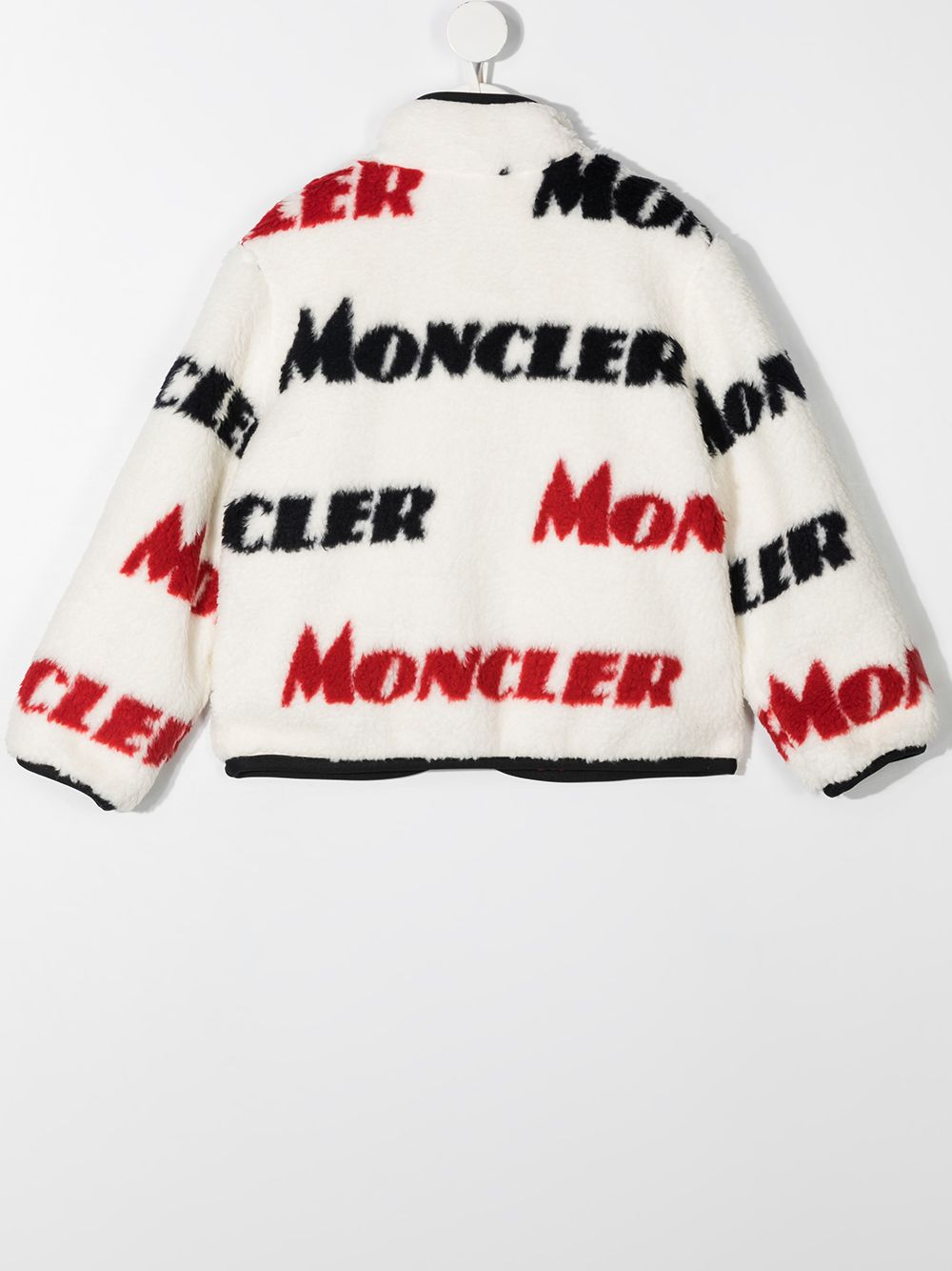 фото Moncler kids куртка из шерпы с логотипом