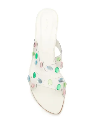 crystal-embellished mule sandals展示图