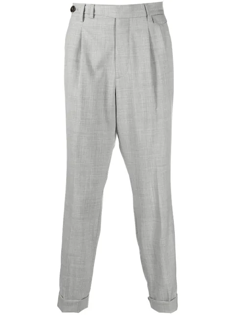 Brunello Cucinelli cropped straight-leg tailored trousers