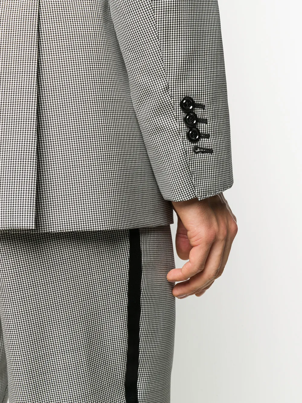 Brunello Cucinelli Blazer met enkele rij knopen Grijs