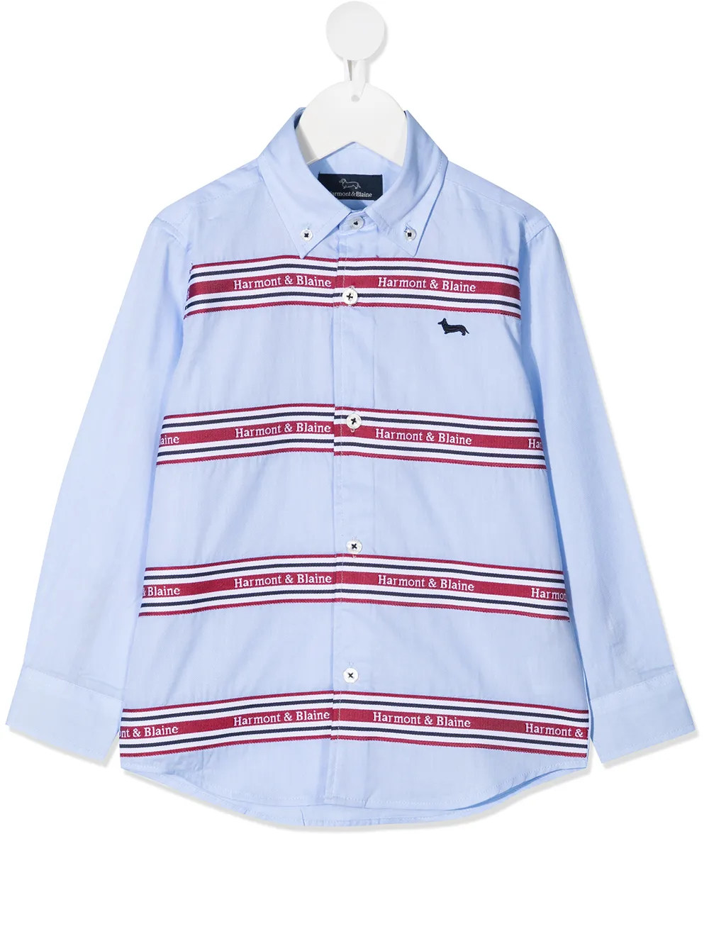 Harmont & Blaine Junior рубашка на пуговицах с логотипом