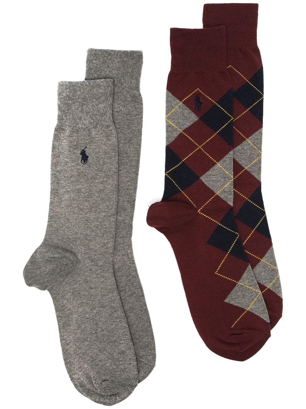 фото Polo ralph lauren комплект из двух пар носков с вышитым логотипом