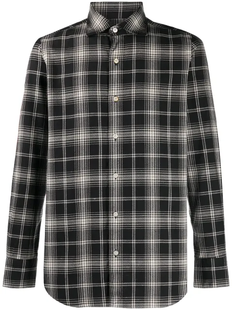 Finamore 1925 Napoli checked cotton shirt