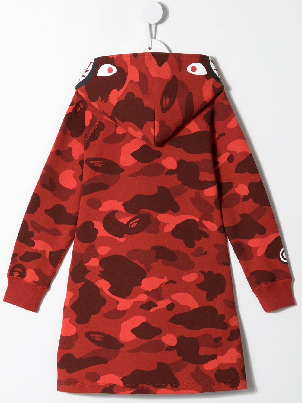 фото A bathing ape® платье-худи с принтом