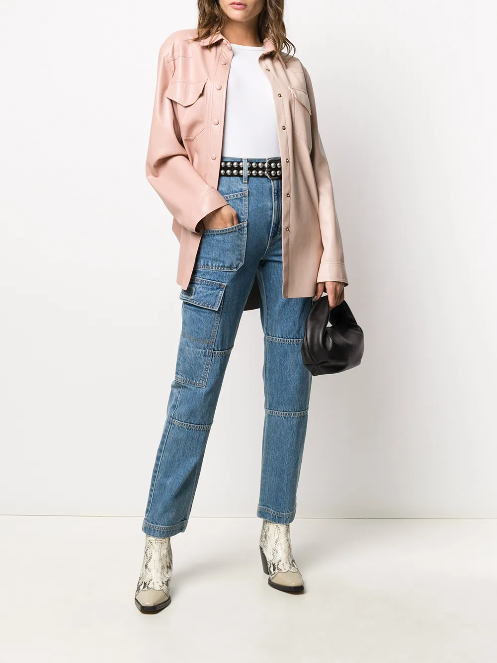 Image 2 of Slvrlake high-rise panelled jeans