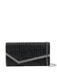 Image 1 of Jimmy Choo Emmie glitter suede clutch