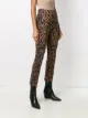 DVF Diane von Furstenberg slim leopard trousers