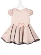 Image 1 of Charabia rose appliqué satin dress
