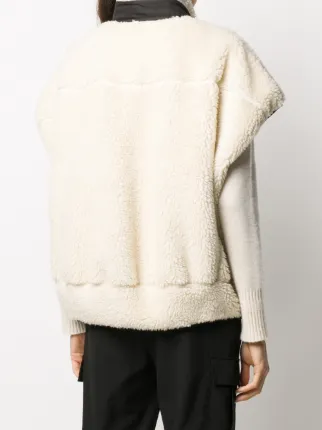 faux-shearling zip-front jacket展示图