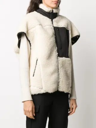 faux-shearling zip-front jacket展示图