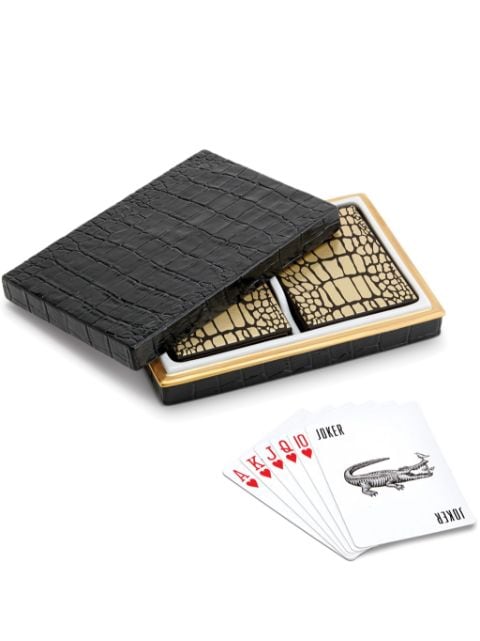 L'Objet Crocodile Box playing cards set