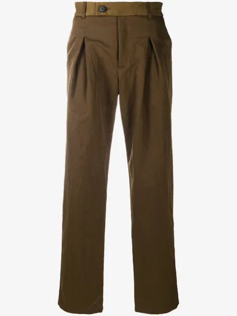 A-COLD-WALL* pleated straight-leg trousers