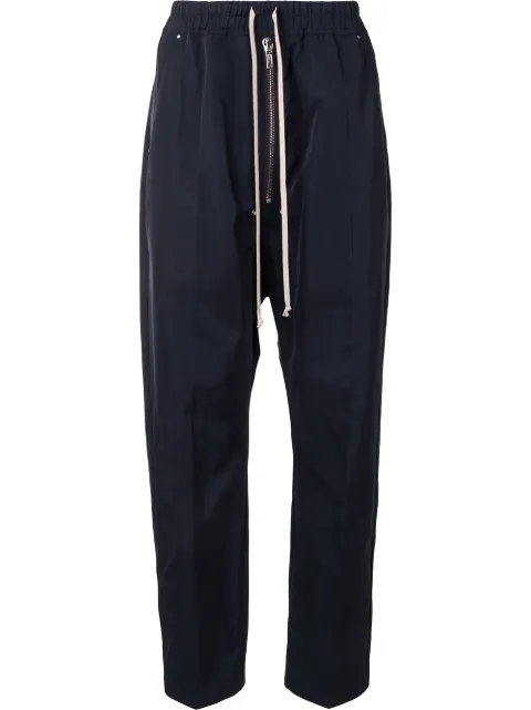 Rick Owens drop-crotch relaxed-fit trousers