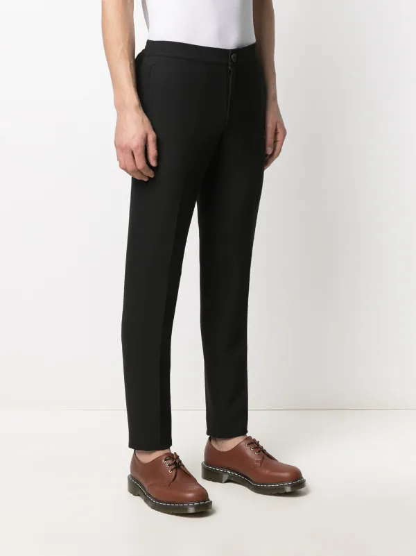SANDRO パンツ SANDRO Tapered Jersey Trousers | Black | FARFETCH