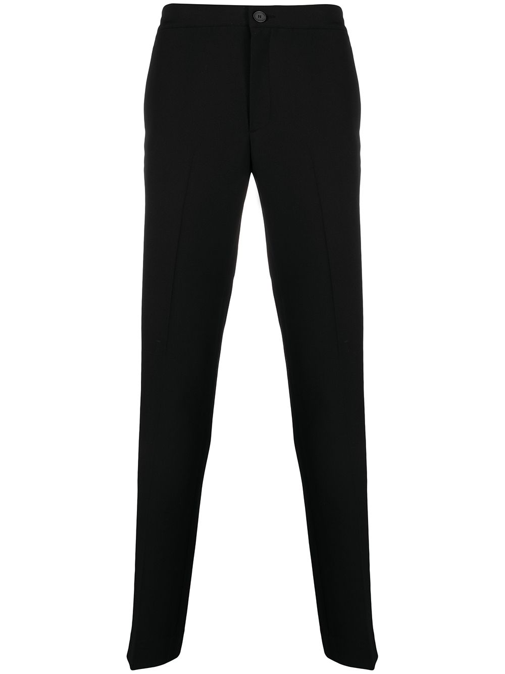 sandro pantalon en jersey à coupe fuselé - noir
