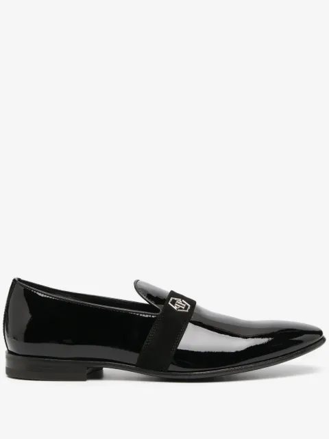 Philipp Plein patent leather loafers Hexagon