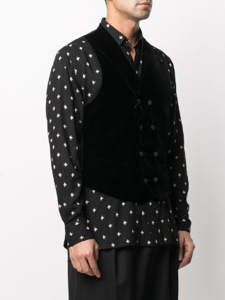 button-up double-breasted waistcoat展示图