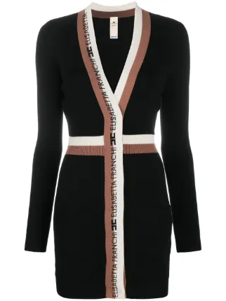 Elisabetta Franchi Abito Corto Con Scollo a V - Farfetch