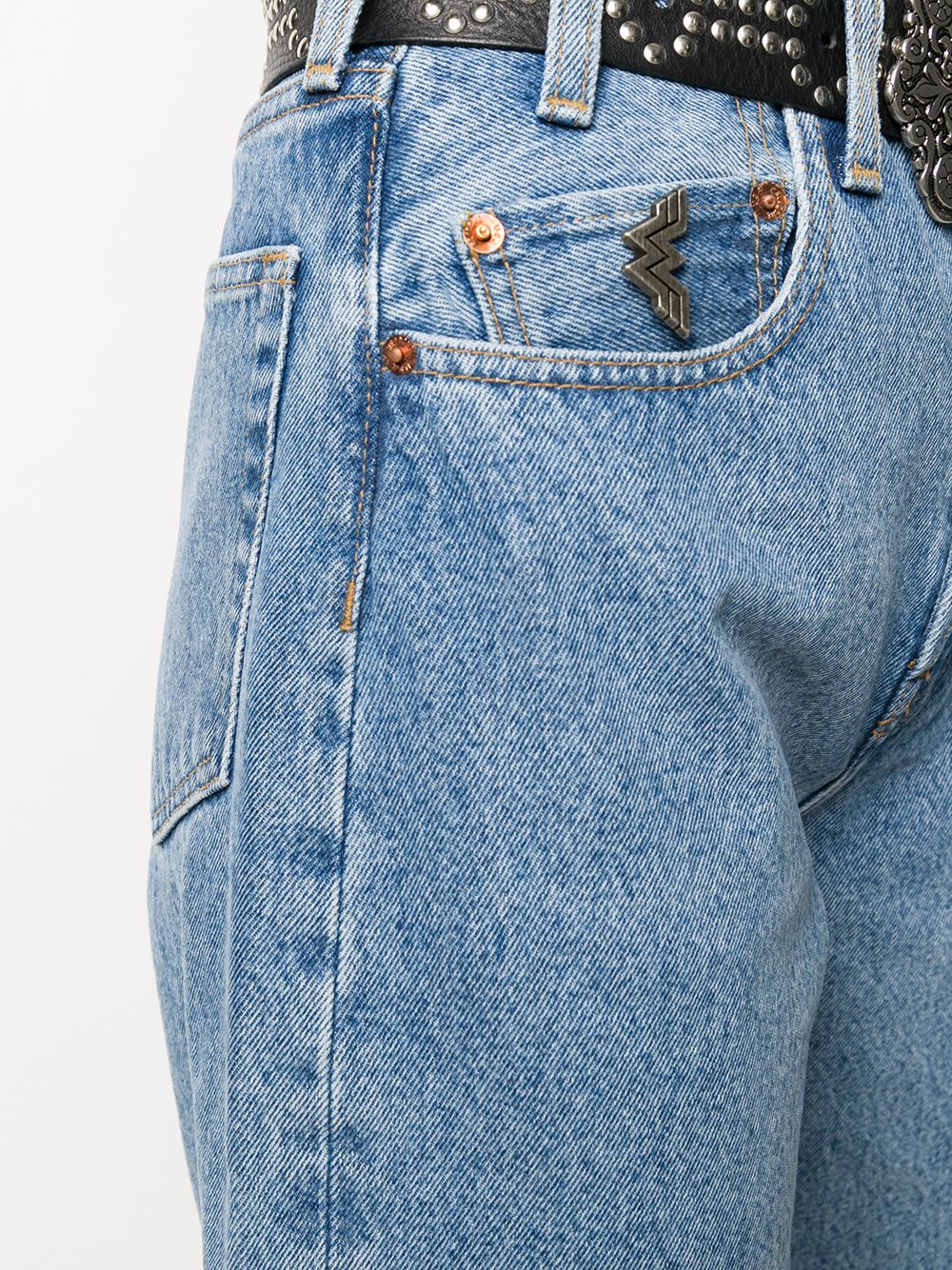 фото Re/done джинсы с завышенной талией из винтажного денима