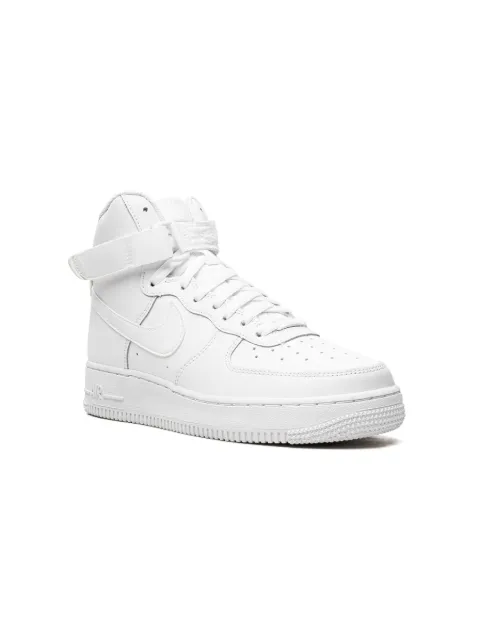 Nike Kids Air Force 1 High "Triple White" sneakers