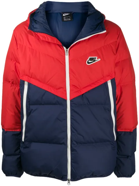 Nike chamarra capitonada con diseño colour block