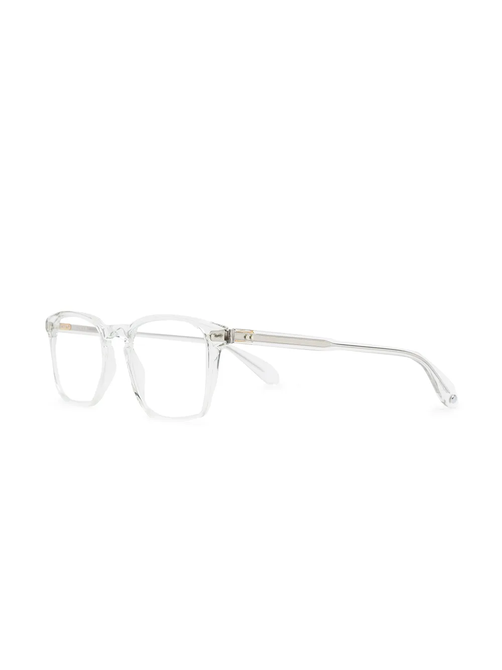 Garrett Leight Bril met vierkant montuur - Wit